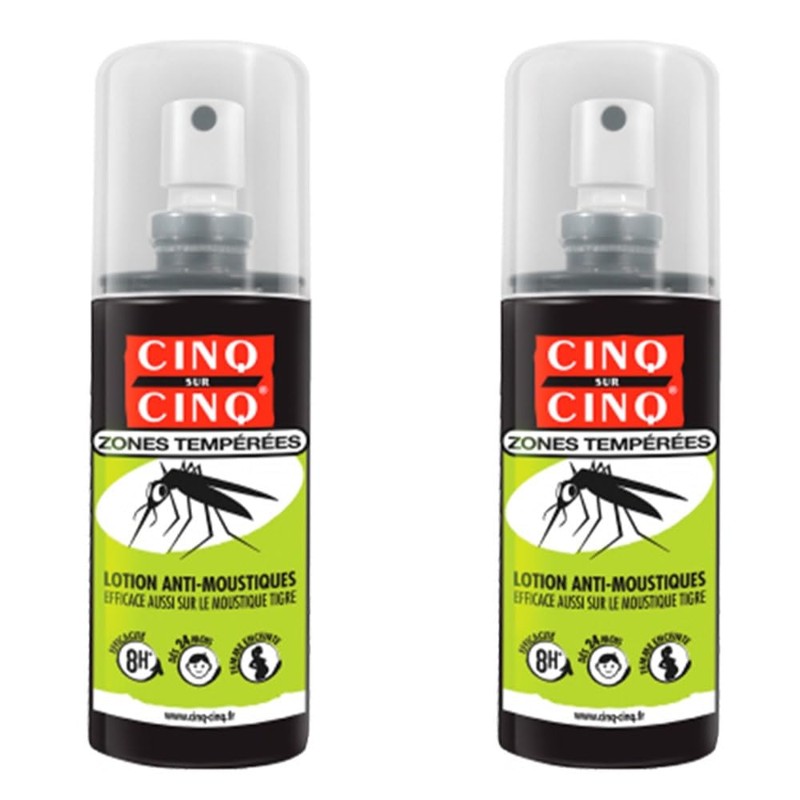 Cinq sur Cinq Temperate Areas Anti-Mosquitoes Lotion Batch of 2