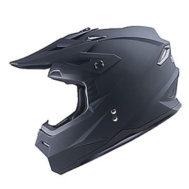 1Storm Adult Motocross Helmet BMX MX ATV Dirt Bike Four Wheeler Quad Motorcycle Full Face Helmet Racing Style: HF801 Matt Black