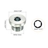 PATIKIL M18*1.5 Internal Hex Head Pipe Fitting Plug, Male Thread