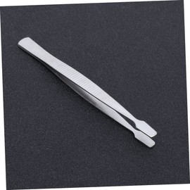 Housoutil 3 Pcs Stainless Steel Pointed Tweezers for Specimen Making Entomology Tweezers Wide Head for Wing Spreading Ideal for Science Education Collections