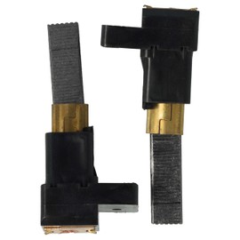vhbw 2x Heavy Duty Precision Made Wet Dry Vacuum Carbon Brush Compatible with Dyson DC33 DC01 DC02 DC11 DC19 DC20 DC04 DC05 DC08 DC07 DC14 Black