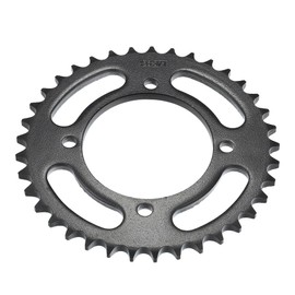 Hihaha 428 Pitch 37 Tooth Motorcycle Chain Sprocket Rear Sprocket/Rear Side for 50cc 70cc 90cc 110cc 125cc Dirt Pit Bike Mini Bike ATV 4 Wheelers Moped/Durable 76mm ID / 1 Pcs Black