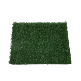 Sardoxx 2pcs Pet Potty Training Pee Artificial Grass Rug Pad Dog Pet Toilet Portable Indoor Outdoor, Drainage Hole Easy to Clean, 25"x 20"