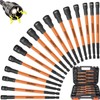 LOZAGU 16Pcs Long Magnetic Nut Driver Set for Impact Drill