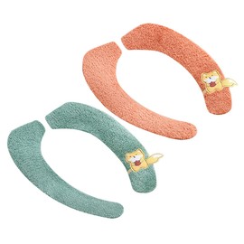 Operitacx 1 Satz Toilettenmatte Bad Gepolsterter Toilettensitz Pads Kissen Töpfchen-trainings-toilettensitz Bequeme Toilettenbezüge Wc-sitzbezug Ballaststoff Zufällige Farbe 2 Paare