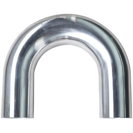 OSIDU OSIDU 180 Degree Aluminum Elbow Tube 3.5" (89mm) OD Aluminium Pipe Intercooler Pipe Air Intake Tube And Cooling Systems, High Polishing (3.5" OD (89mm)-1PCS)