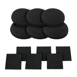 12 Pieces Counter Top Activated Carbon Compost Bin Filters - Extra Thick Indoor Pail Replacement Charcoal Caddy Filters Refill, 0.4" Thickness