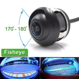CCD 180 Degree Fisheye Lens Car Rear View Front View Camera Viewing Angle Rear View Camera Night Vision Waterproof