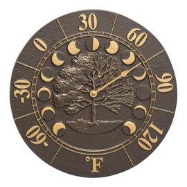 Whitehall Products Times and Seasons Thermometer, French Bronze