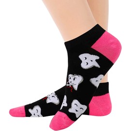 Zmart Dental Socks Tooth Socks Teeth Socks Dentist Socks, Dental School Graduation Gifts Dental Assistant Appreciation Gifts Teeth Gifts Dentist Gifts Tooth Gifts