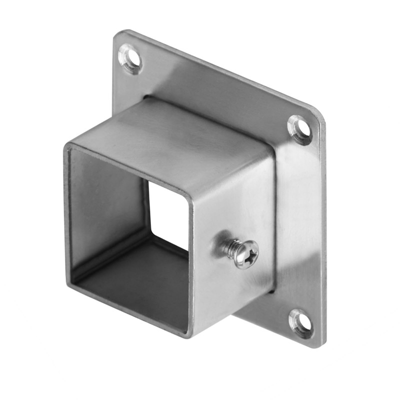 eoere 8 PCS 1-1/4" Square Post Flange Base, Metal Floor