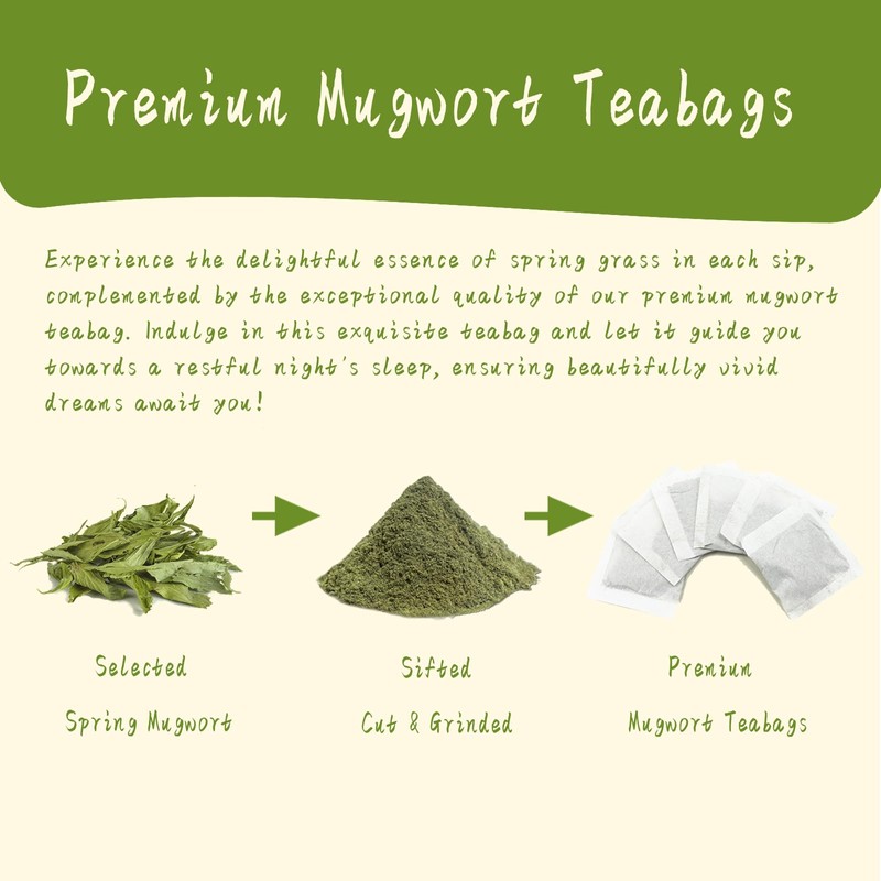 Jarteela - Mugwort Tea Bag, 2g x 50 Count -