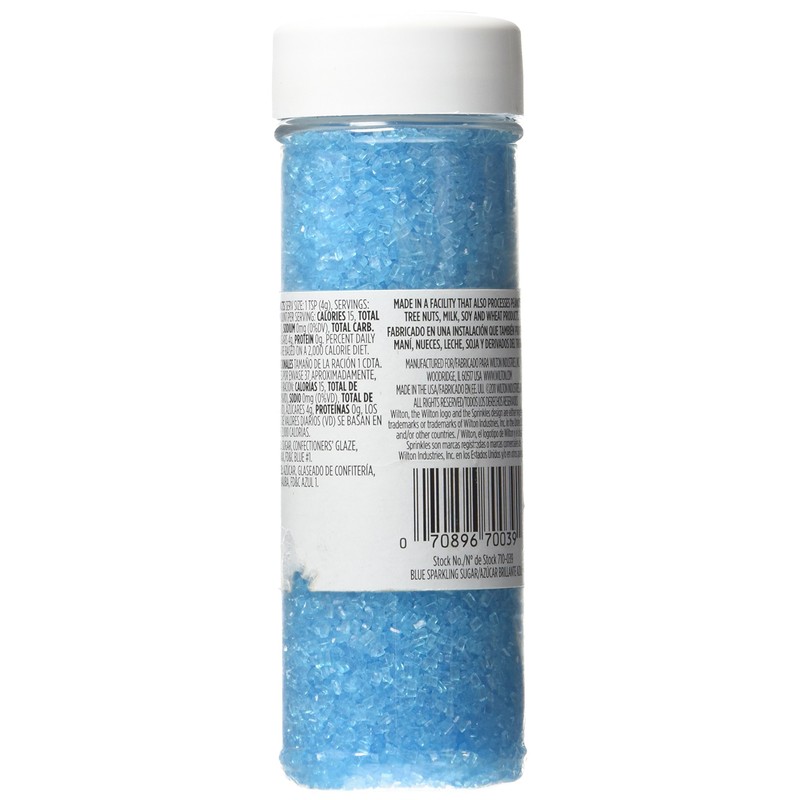 Wilton Sparkling Sugar Decorating Sprinkles, 5.25 oz., Blue