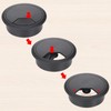 Jimkply 15 Pieces Cable Grommet Black Round Cable Grommet 60mm