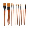 Oil Paint Brush Set Hand Tempered Ergonomic Handle Paint Brush