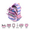 Cusangel Girls Backpack with Lunch Box Pencil Case,Cute Multi Compartment