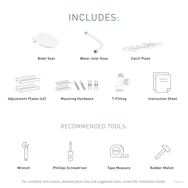 Moen Moen White 2-Series Standard Non-Electronic Bidet Seat for Elongated