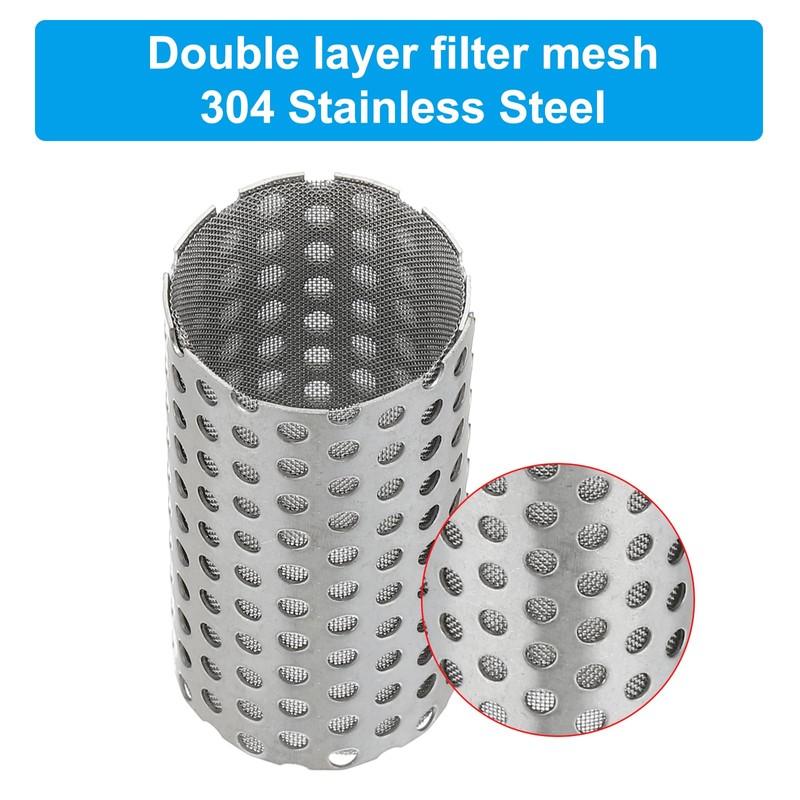 PATIKIL 2 Pcs 22mm OD Strainer Mesh, 42mm H 80