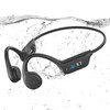 Swimming headphones-bone conduction headphones, IP68 waterproof built-in MP3 player 32G
