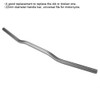 22mm Diameter Aluminum Alloy Retro Motorcycle Modified Handlebar Flat Gray