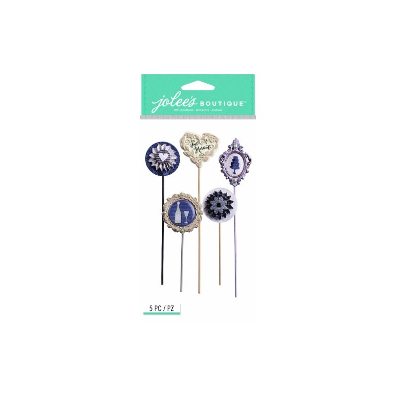 EK Success Jolee's Boutique Dimensional Stickers, Wedding Silhouette Sticks