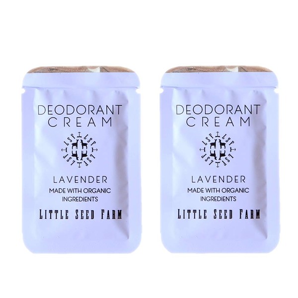 Little Seed Farm - Deodorant Cream Samples, 2 Pack - Lavender
