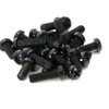 CONPHERON Plastic Screws Phillips Round Head Machine Screws Bolts Black