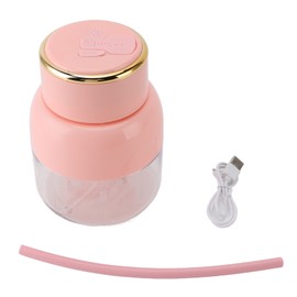 Portable Blender 800ml Capacity Electric Portable Juice Cup USB Rechargeable Juicer Blender for Home Sport Office Camping Pink