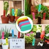 Pack of 300 Plant Signs with Marker Pen, Pink, Yellow,