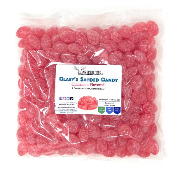 Claeys Cinnamon Sanded Candy Drops ~ 2 Lbs ~ Old Fashioned Flavor