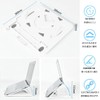 Laptop Stand with Smartphone Stand, 360° Rotation, Foldable, Anti-Slip, Adjustable
