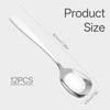 12 Pieces Square Head Soup Spoons, Heavy Weight Stainless Steel