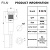 FILN - 5 luces indicadoras de 8 mm (5/16 pulgadas),