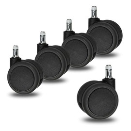 Sedus Stoll Chair Castors Replacement Castors for Office Chair Castors, Double Castors for Swivel Chair Accessories - German Brand Manufacturer (Soft Wheels for Hard Floors Set of 5) - Not Suitable