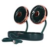 Car Fan 360° Rotatable 3 Speed DualHead USB Powered Mini
