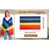 Soft Rainbow Flannel Throw Blanket for Couch 40x60 Cozy Throw