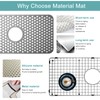 KINKIB Stainless Kitchen Sink Protector - 28" x 18" with
