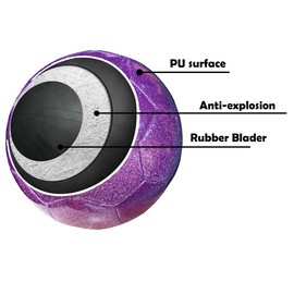 AYANICA Soccer Ball Shiny Gift Size 3 4 5 Practice Training Come with Pump and Needle