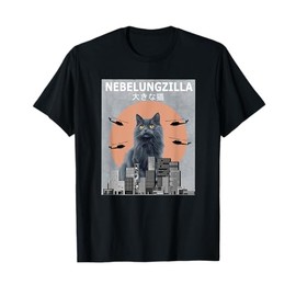 Nebelung Funny Cat Nebelungzilla T-Shirt