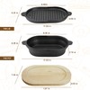 Cast Iron Bread Pan with Lid 2 in 1 Pre