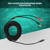 3.5MM to 2RCA Component ABS Cord AV Cable Audio Video