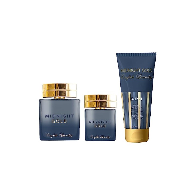 English Laundry Midnight Gold Eau de Parfum 3 Piece Gift
