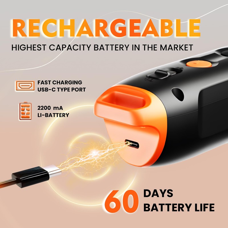 Devogue Dog Bark Deterrent Devices – Rechargeable Anti Barking Device