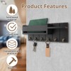 TPTGIAR Wooden Key Rack with Shelf, Includes Letter Holder and