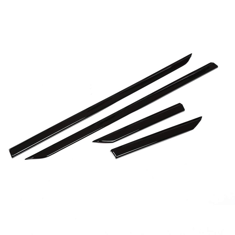 CHEYA 4pcs Piano Black Side Fender Cover Trim ABS Plastic