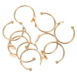 TEHAUX 50pcs Adjustable Blanks Bezel Base for Jewelry Making for Crafting Unique Finger and Personal Accessories