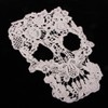 zalati Lace Applique Patch Embroidery Cotton Skull Sewing Badge