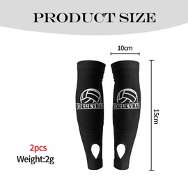 1 Pair of Volleyball Arm Protectors, Accessories, Forearm Protectors, Forearm Protectors with Non-Slip Protective Padding, and Thumb Hole, Volleyball Sleeves, Arm Protection, Sleeves Accessories, for