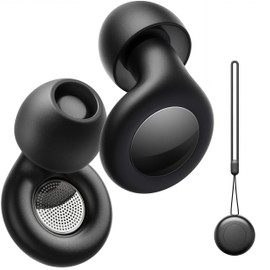 Ear Plugs for Sleeping Noise Cancelling, Hearing Protection Reusable Earplugs with 25dB Noise Reduction, 4 Sizes and Silicone Cord - Easy to Carry for Sleep, Focus, Concerts, Work, Study, Black | EURPMASK Choose the color of europe