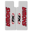 Factory Effex Fork Decal SHOWA Clear Base RED D0407